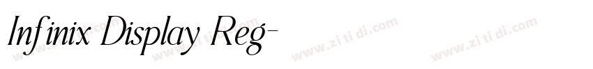 Infinix Display Reg字体转换